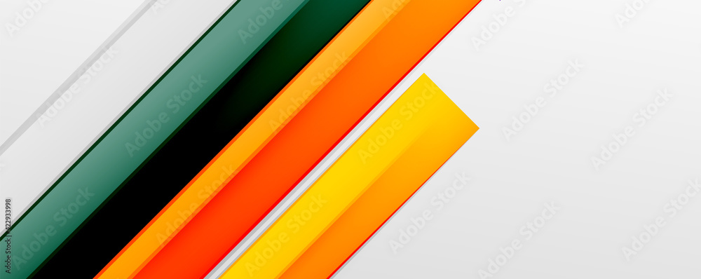 Obraz Color abstract lines trendy geometric background for business or technology presentation, internet poster or web brochure cover, wallpaper
