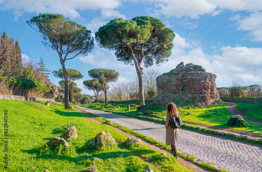 Rome (Italy) - The archeological ruins in the Appian Way of Roma (in italian: