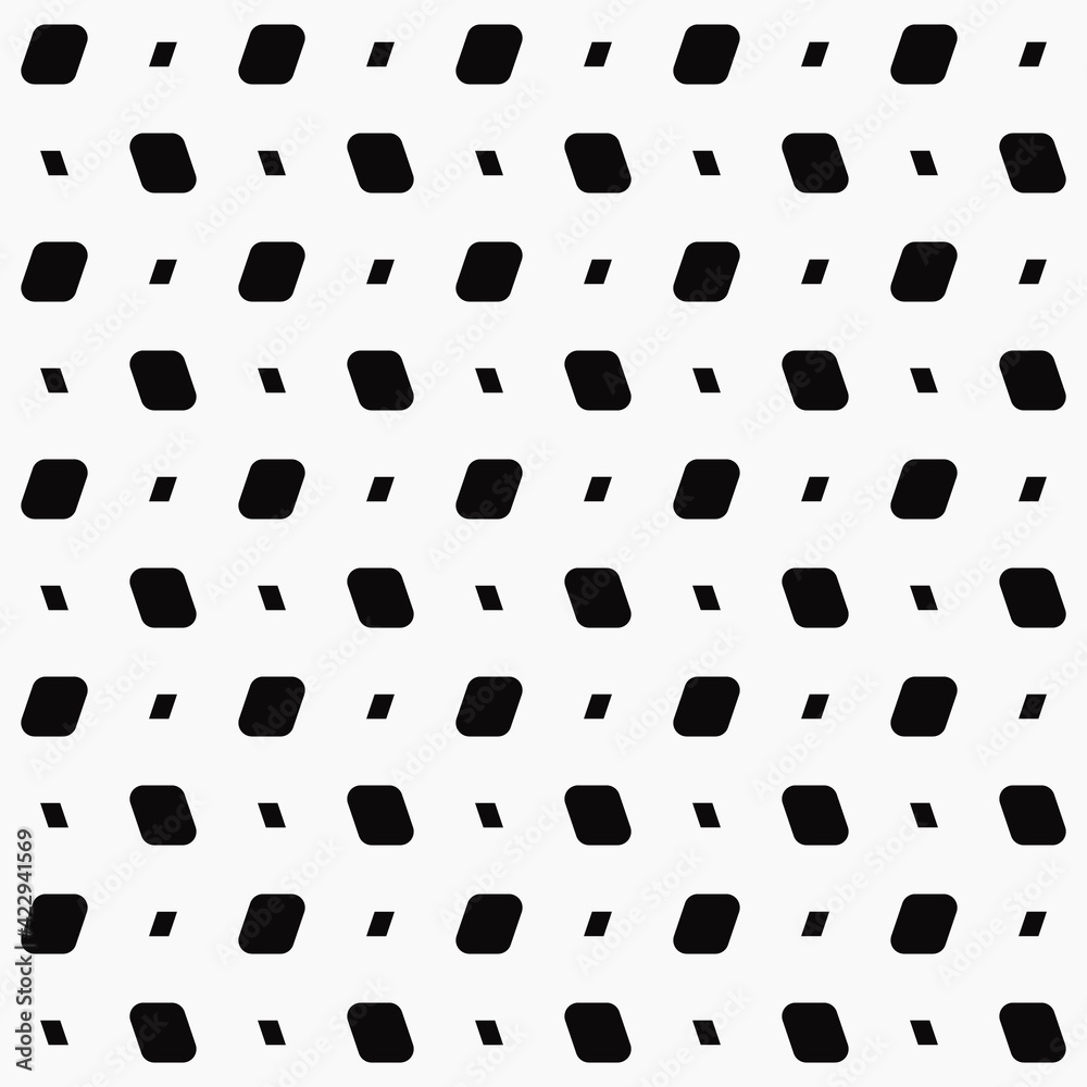 Black Checkered Diagnal Shapes. Vector Black Ornament On White Background. Black Checkered Diagnal Shapes. Vector Black Ornament On White Background.
