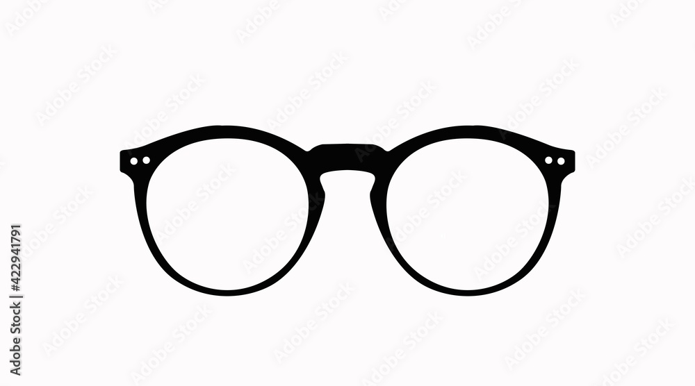 Vector Isolated Illustration of Glasses Vector Isolated Illustration of Glasses