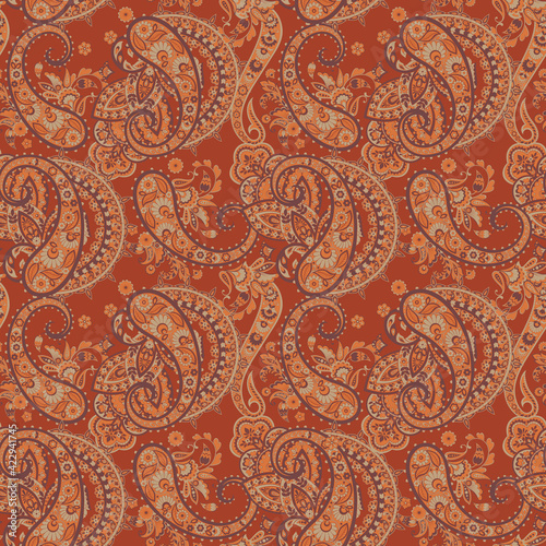 Paisley pattern  great vector design for any purposes. Seamless background