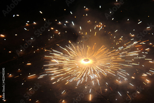 fireworks on diwali celebration