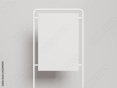 blank white billboard