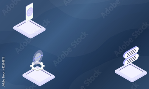 Business acumen concept on abstract design