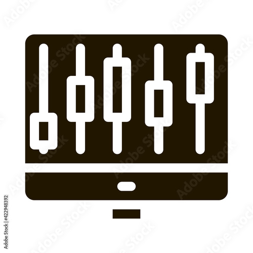 computer circuit sales purchase icon vector illustration