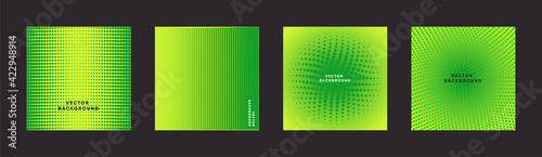 Minimal vector halftone abstract cover notebook design. Planner and diary cover for print. Abstract design for copybook brochures and school books. Collection of backgrounds for social media post
