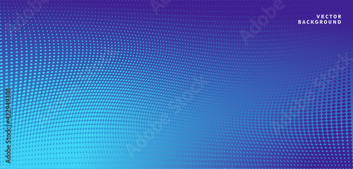 Dark blue background. Modern abstract presentation background. Halftone gradients, Vector illustration