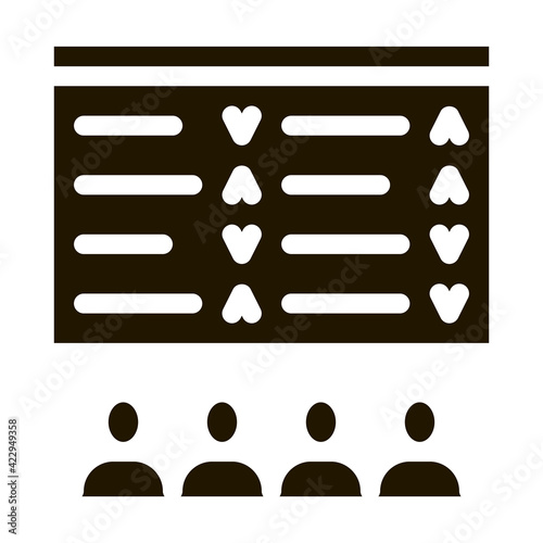 table sellers buyers and people icon vector illustration