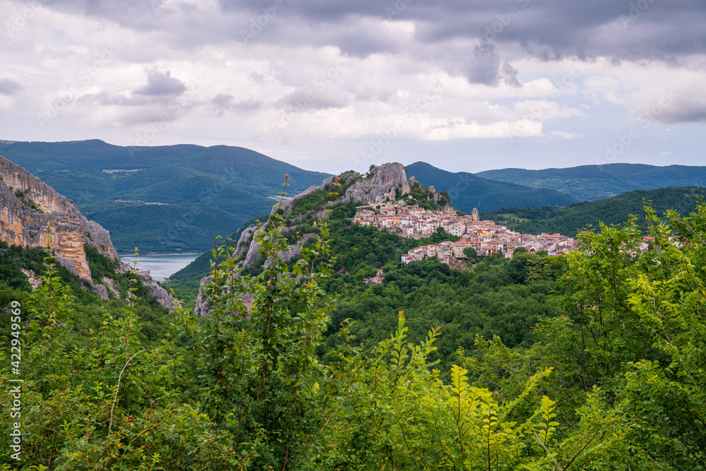 View of Pennadomo, Chieti, Abruzzo, Italy