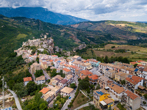 View of Roccascalegna, Chieti, Abruzzo, Italy