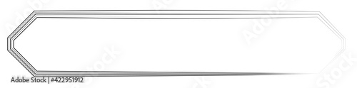 Grungy rectangular frame, border, plaque outline