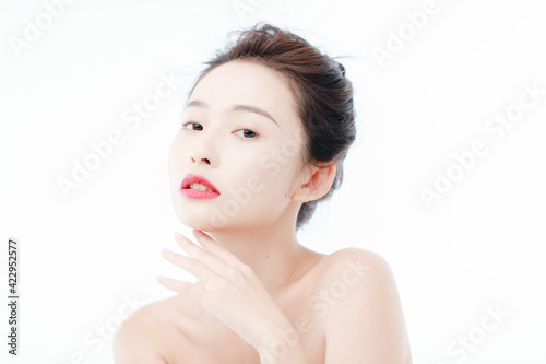 Portrait Of Beautiful Woman in Studio