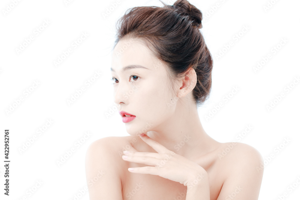 Portrait Of Beautiful Woman in Studio Portrait Of Beautiful Woman in Studio