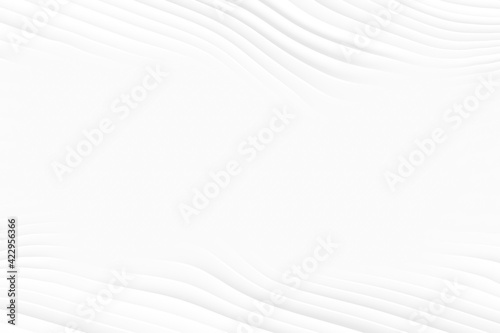 Wave curve gray gradient white background abstract 3d banner