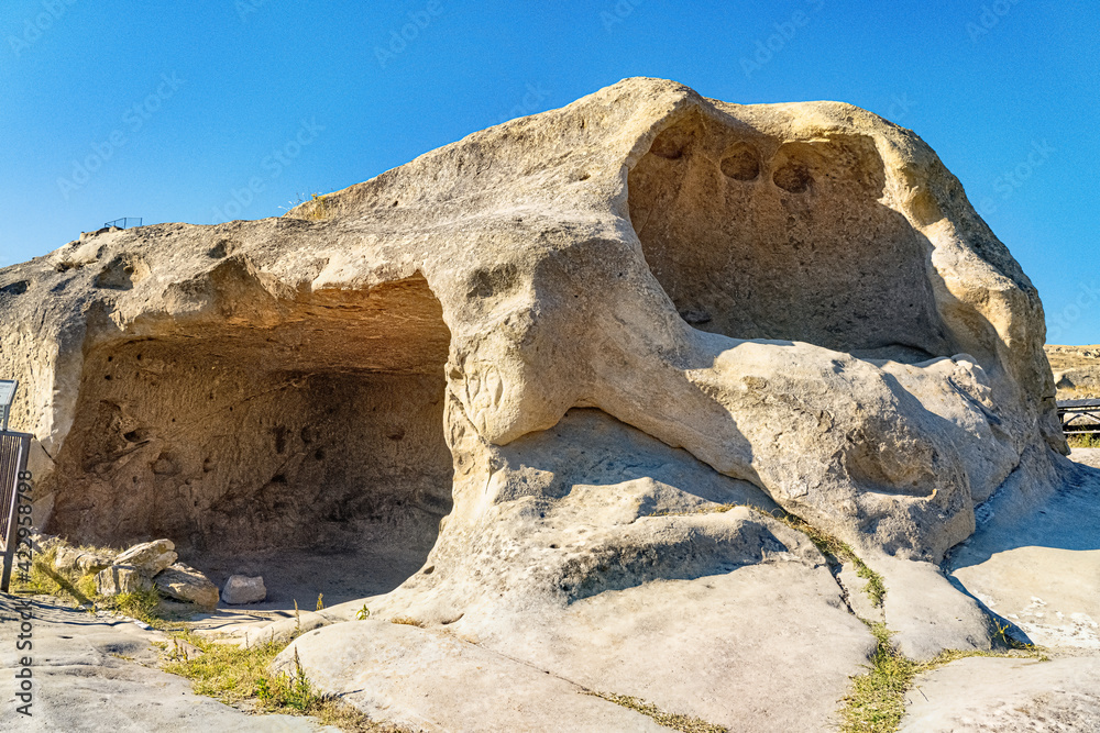 Uplistsikhe is an ancient rock-cut city in eastern Georgia
