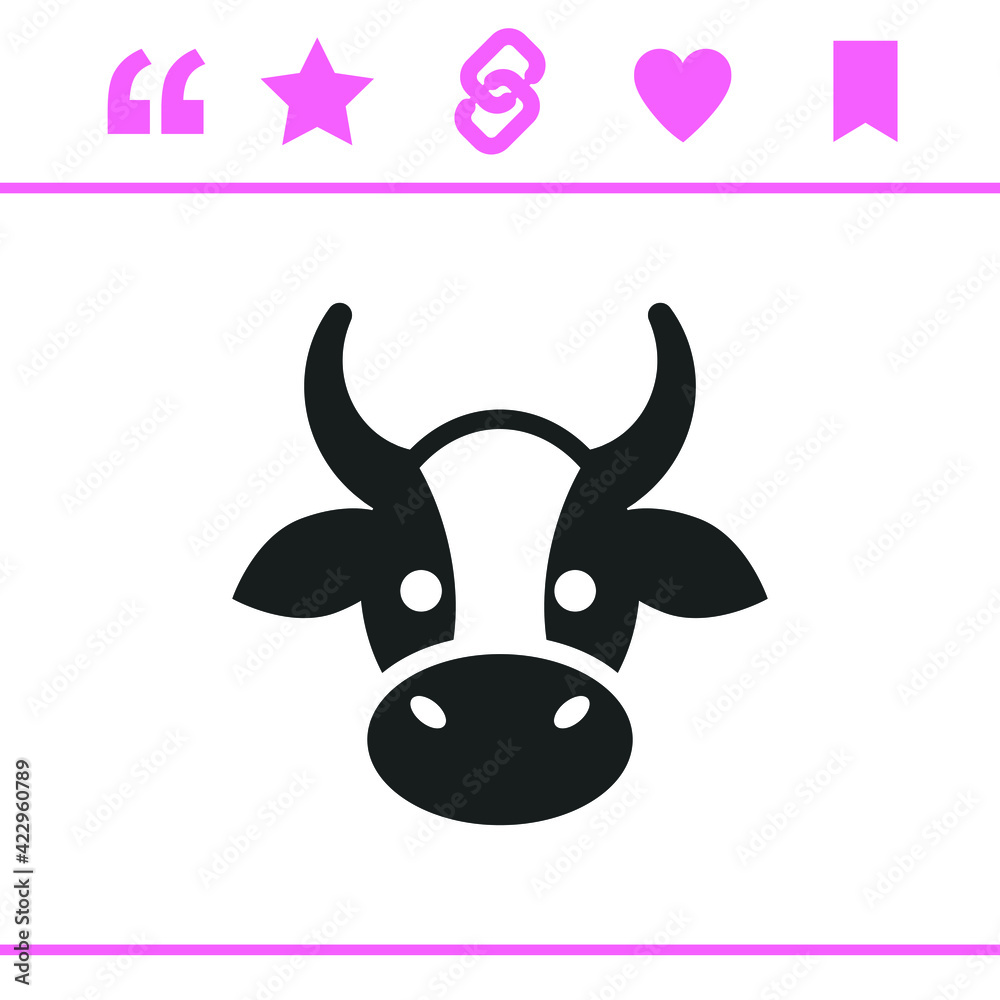 Simple black vector icon on white background Simple black vector icon on white background