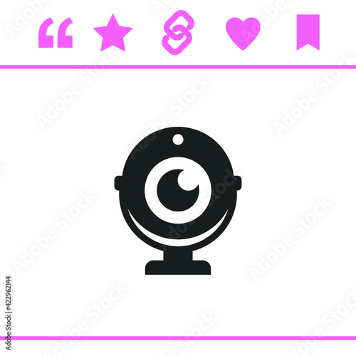 Simple black vector icon on white background