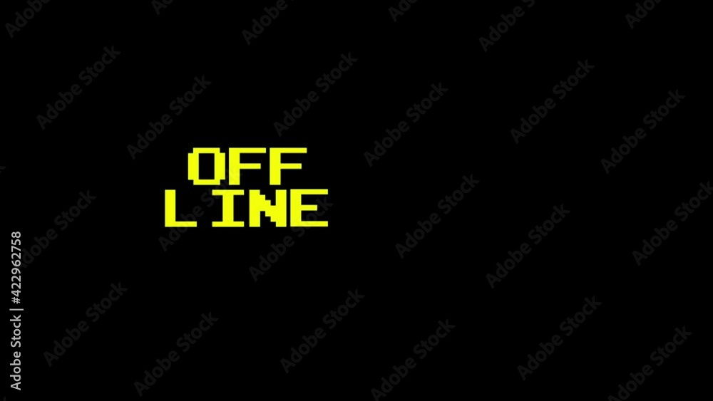 offline text for streams bouncing screen saver animation loop 4K 60fps