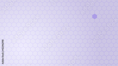 Violet Hexagon Shapes Abstract Background. Vector illustration