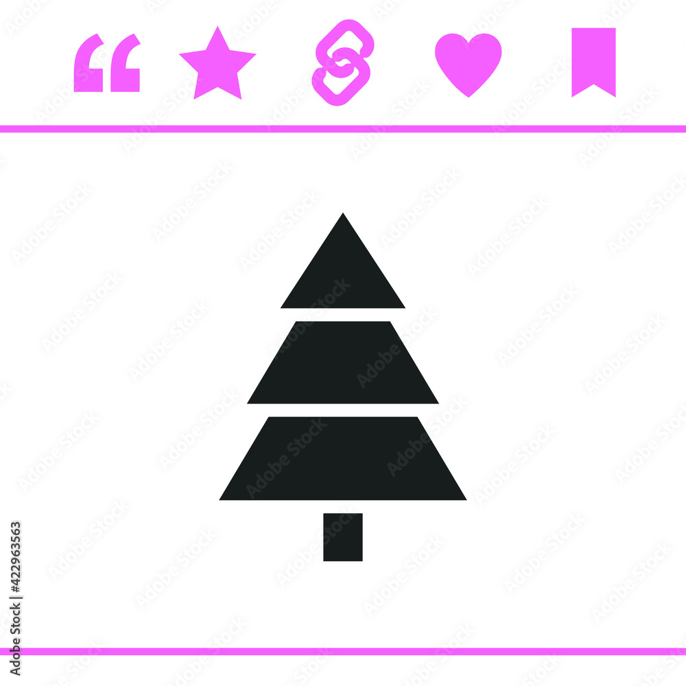 Simple black vector icon on white background Simple black vector icon on white background