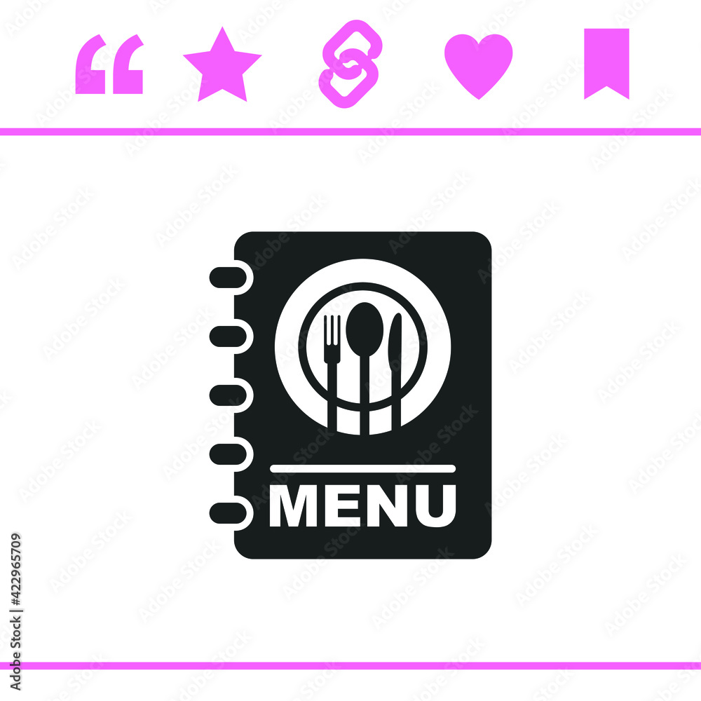 Simple black vector icon on white background Simple black vector icon on white background