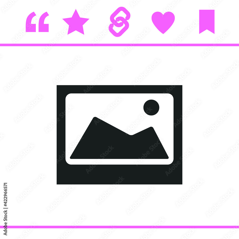 Simple black vector icon on white background Simple black vector icon on white background
