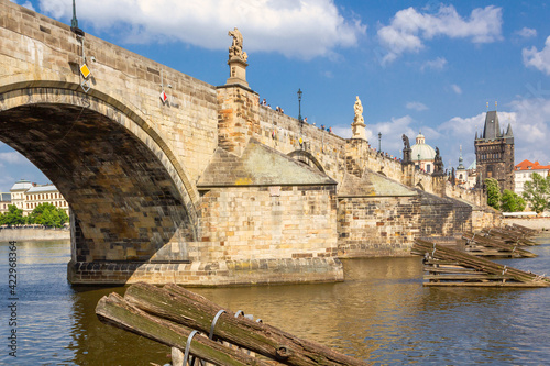 Obraz na płótnie Charles Bridge in Prague, Czech Republic. w salonie