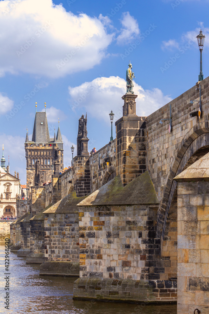 Charles Bridge in Prague, Czech Republic.