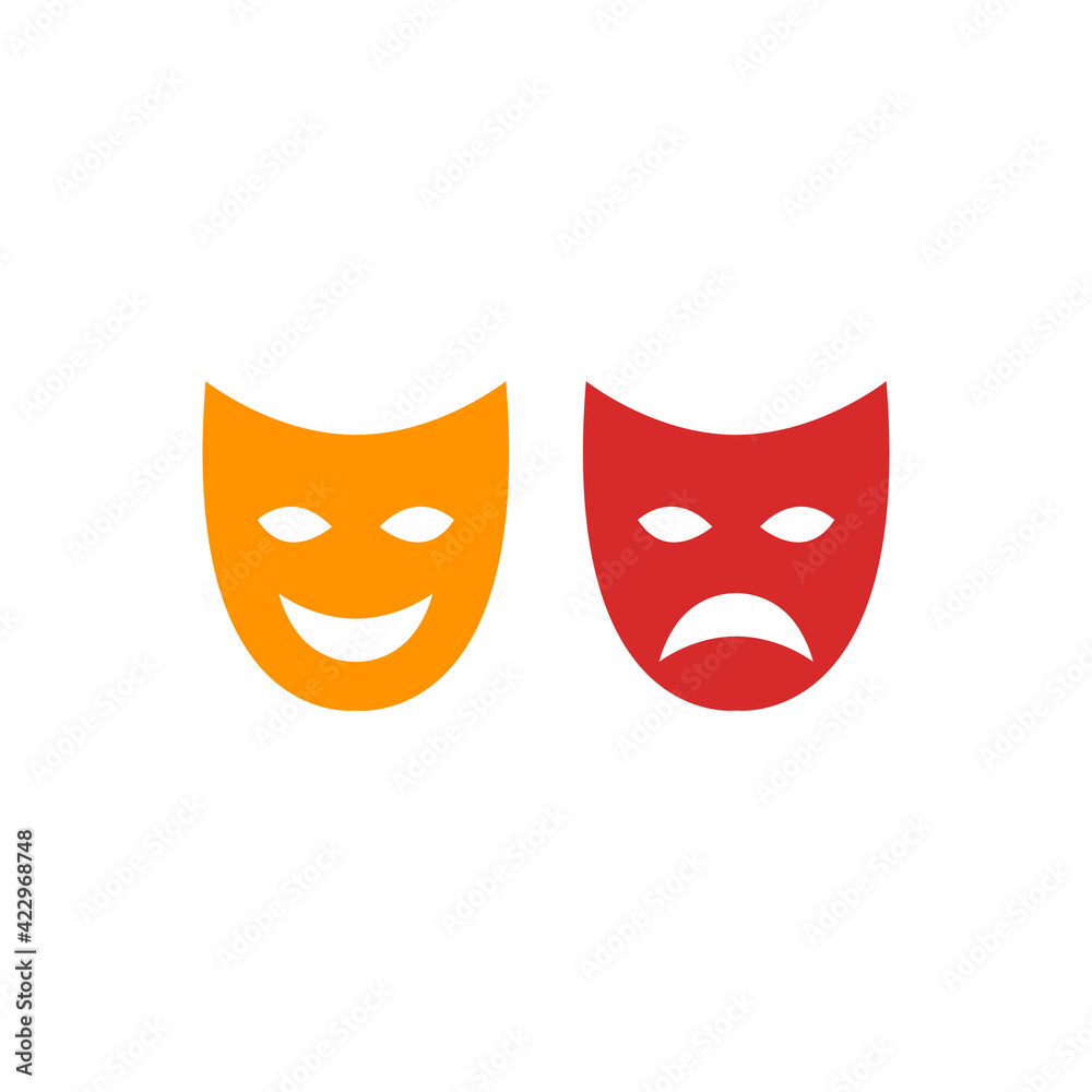 Carnival mask isolated. Vector illustration isolated on white background Carnival mask isolated. Vector illustration isolated on white background