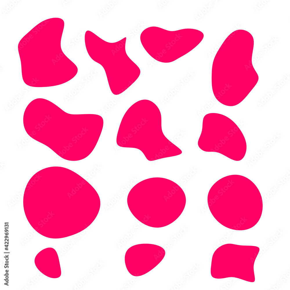 Trendy abstract hand drawn set with wave lines, circles and liquid shapes. Trendy abstract hand drawn set with wave lines, circles and liquid shapes.