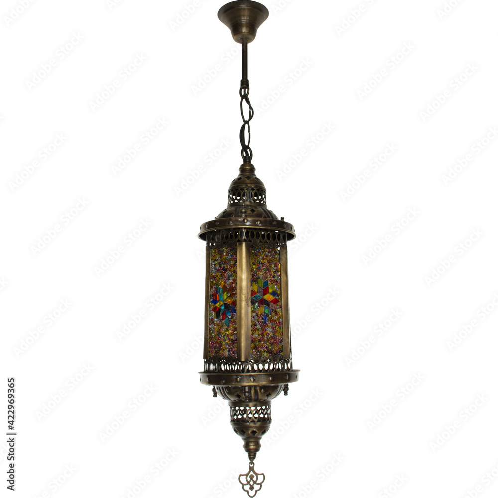 Moroccan Lamps Turkish Lights Brass Hanging Ceiling Chandelier Interior Architecture Isolated on White Background Moroccan Lamps Turkish Lights Brass Hanging Ceiling Chandelier Interior Architecture Isolated on White Background