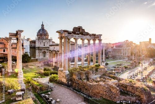 Sonnenaufgang am Palatin - Forum Romanum
