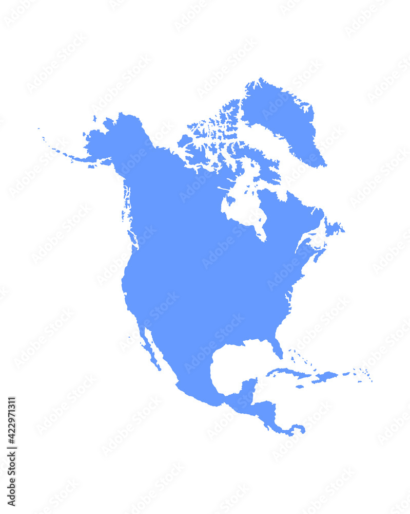 Northern America vector map silhouette - 1000 F 422971311 J1x8YQdOjUJyMZHAlYsFHfT9srQa9gFj