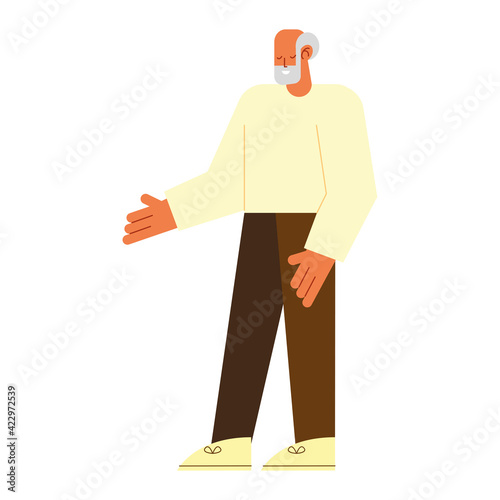 old man standing