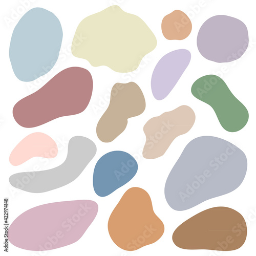 Wallpaper Mural Cute vector abstract shape Boho nursery clipart Hand drawn doodle logo icon sign Natural template Cartoon children's style Fashion print clothes apparel greeting invitation card cover flyer poster Torontodigital.ca