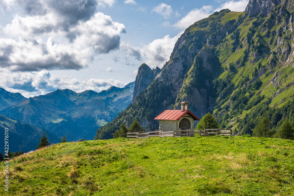 Alpine huts, meadows, lakes and woods of the Friulian mountains