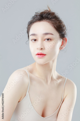 Portrait Of Beautiful Woman in Studio