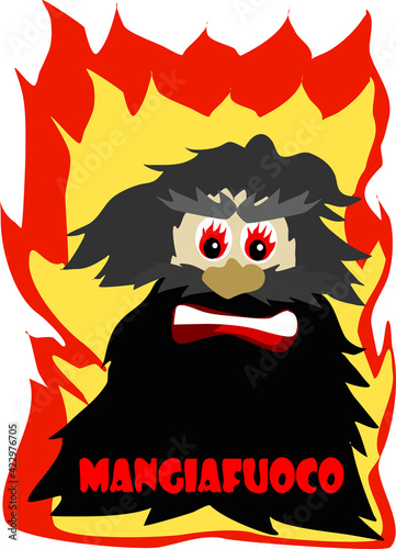 Mangiafuoco puppet master from Pinocchio novel