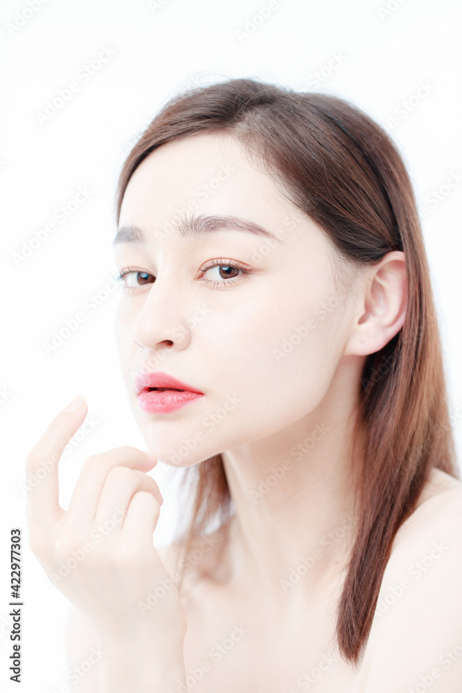 Portrait Of Beautiful Woman in Studio Portrait Of Beautiful Woman in Studio