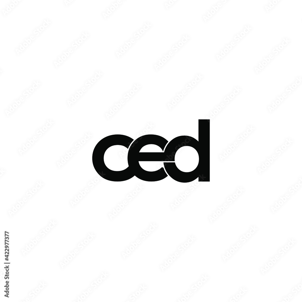 ced letter original monogram logo design ced letter original monogram logo design