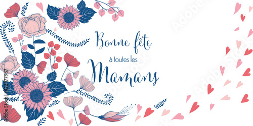 french mothers day illustration