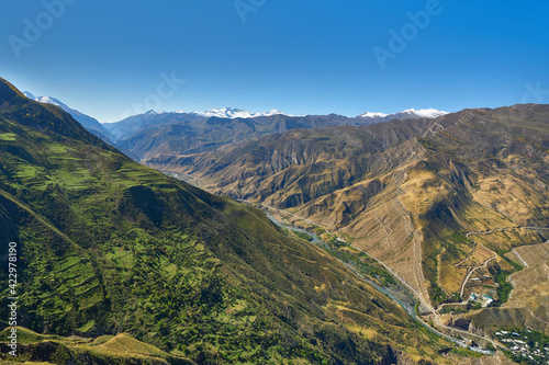 Beautiful valley near Goor village in Dagestan