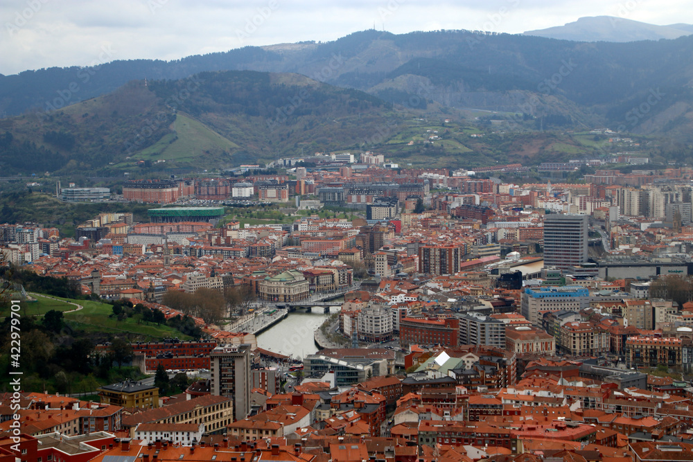 View of the city of Bilbao