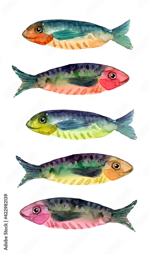 Fototapeta premium fish on a plate