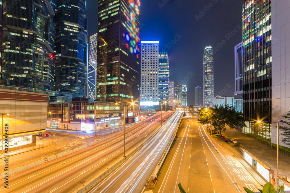 Hong Kong's busy city highway