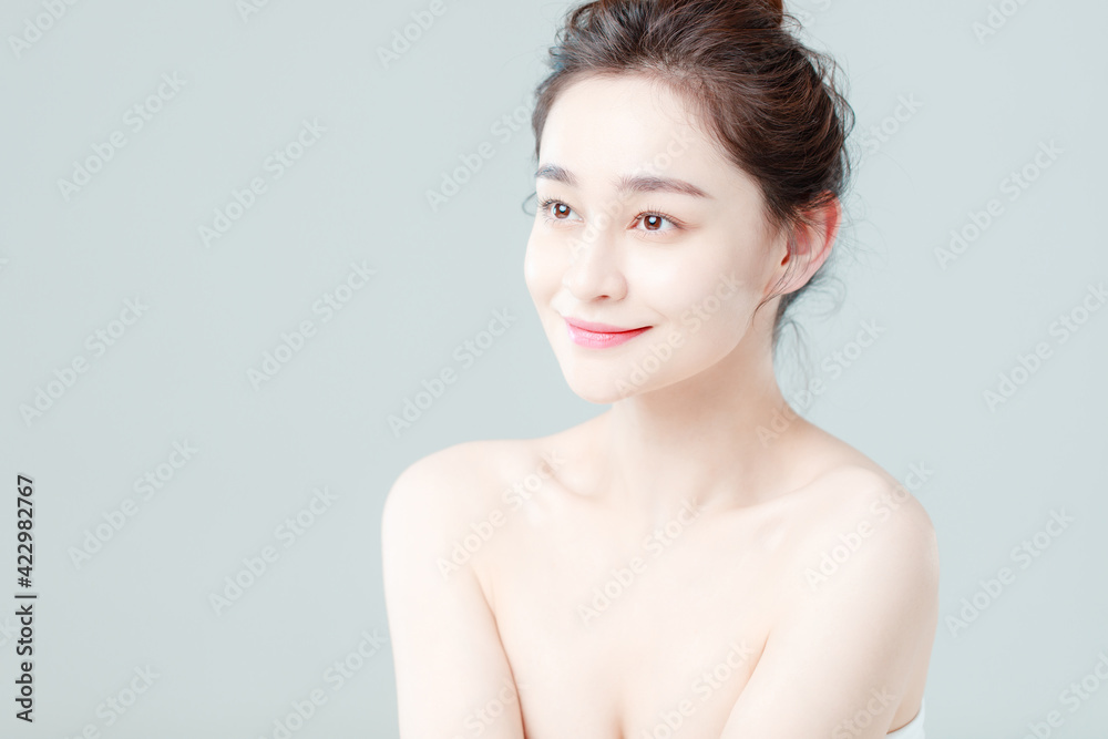 Portrait Of Beautiful Woman in Studio Portrait Of Beautiful Woman in Studio
