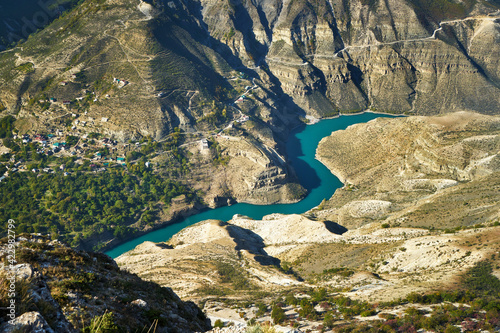 Sulak canyon in the mountains of Dagestan