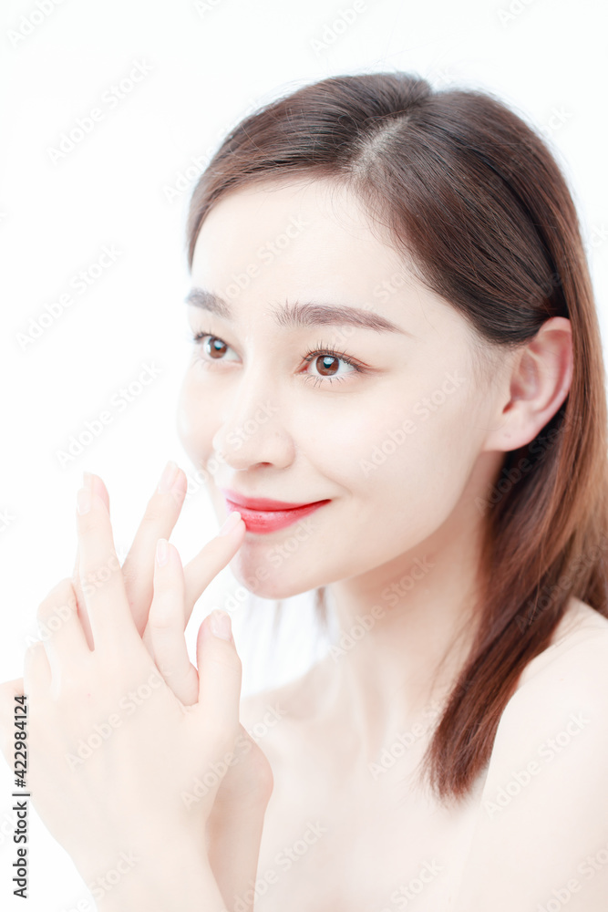 Portrait Of Beautiful Woman in Studio Portrait Of Beautiful Woman in Studio