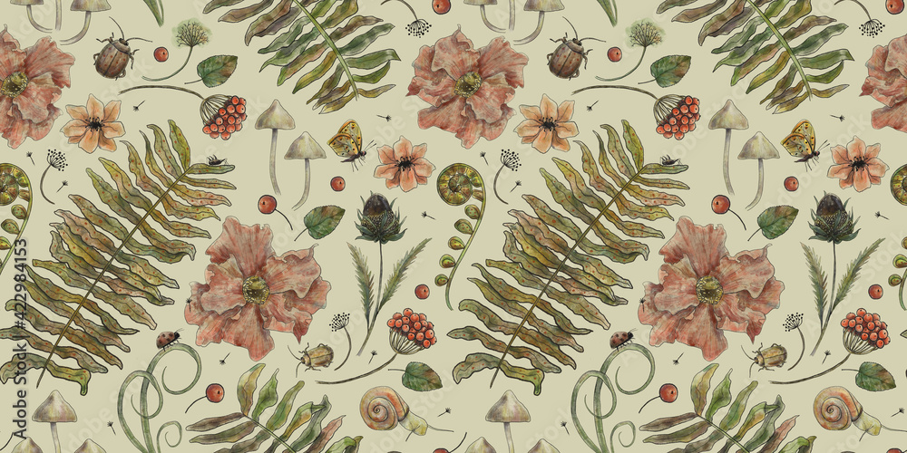 Buy Vintage Botanical Wallpaper Self Adhesive Floral Wallpaper Online in  India  Etsy