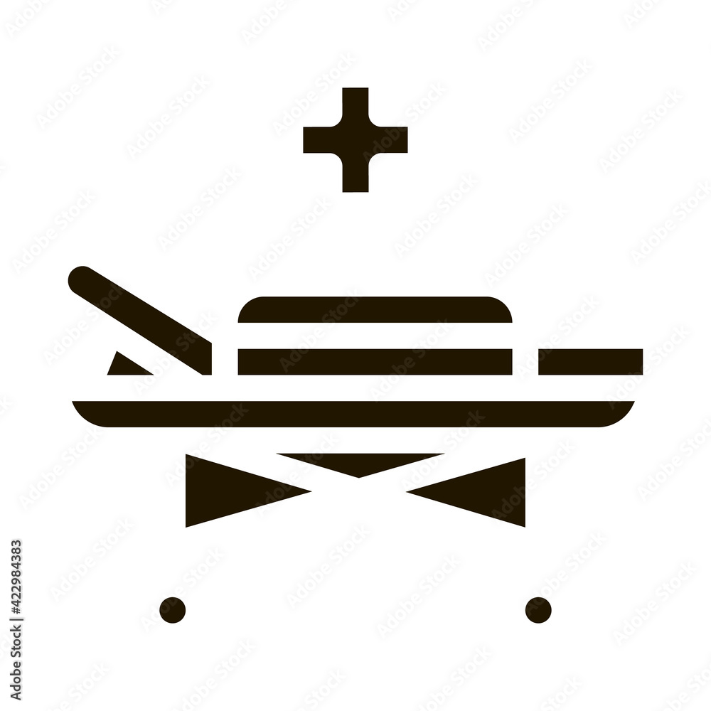 medical wheelchair icon Vector Glyph Illustration medical wheelchair icon Vector Glyph Illustration